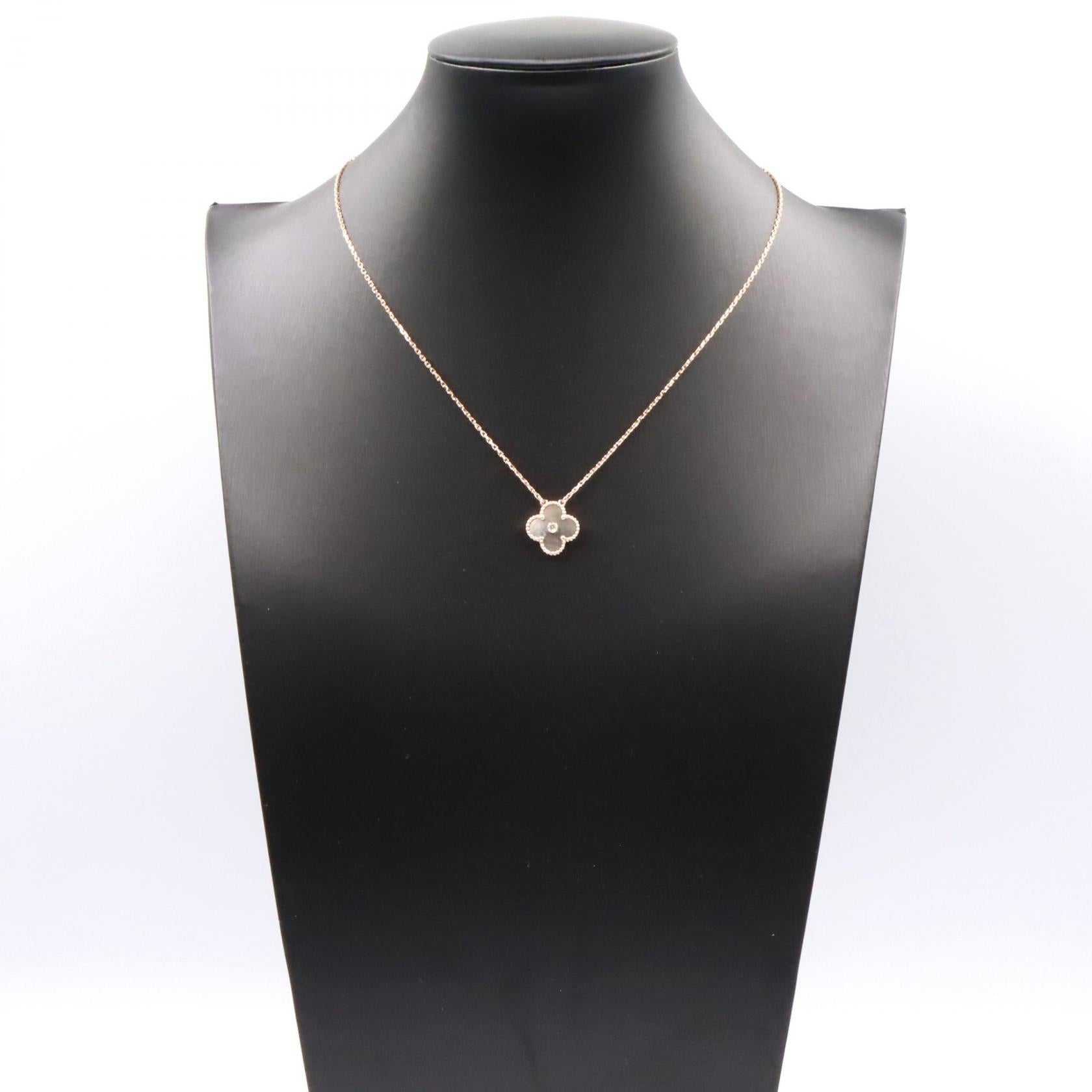 ヴィンテージアルハンブラ ブラックシェル ネックレス 1PD ネックレス