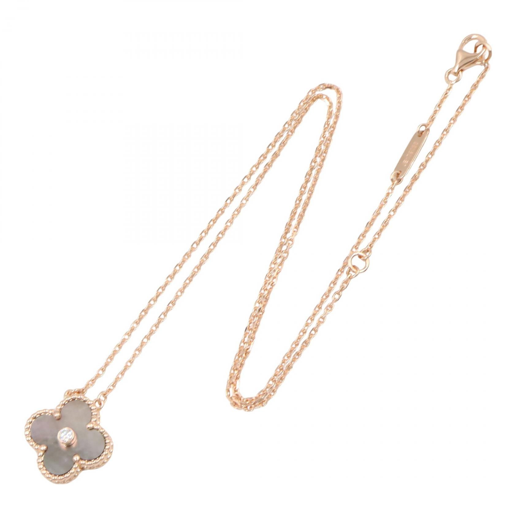 ヴィンテージアルハンブラ ブラックシェル ネックレス 1PD ネックレス