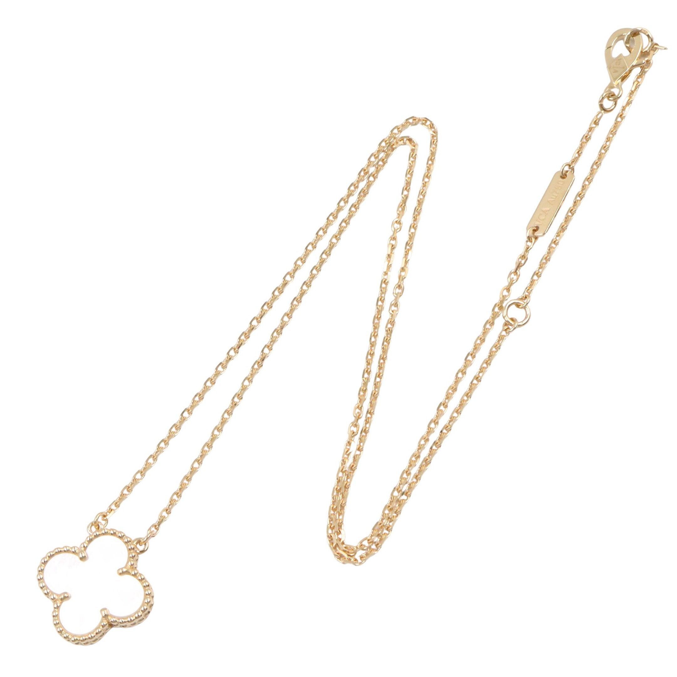 ヴィンテージアルハンブラ マザーオブパール ネックレス K18YG