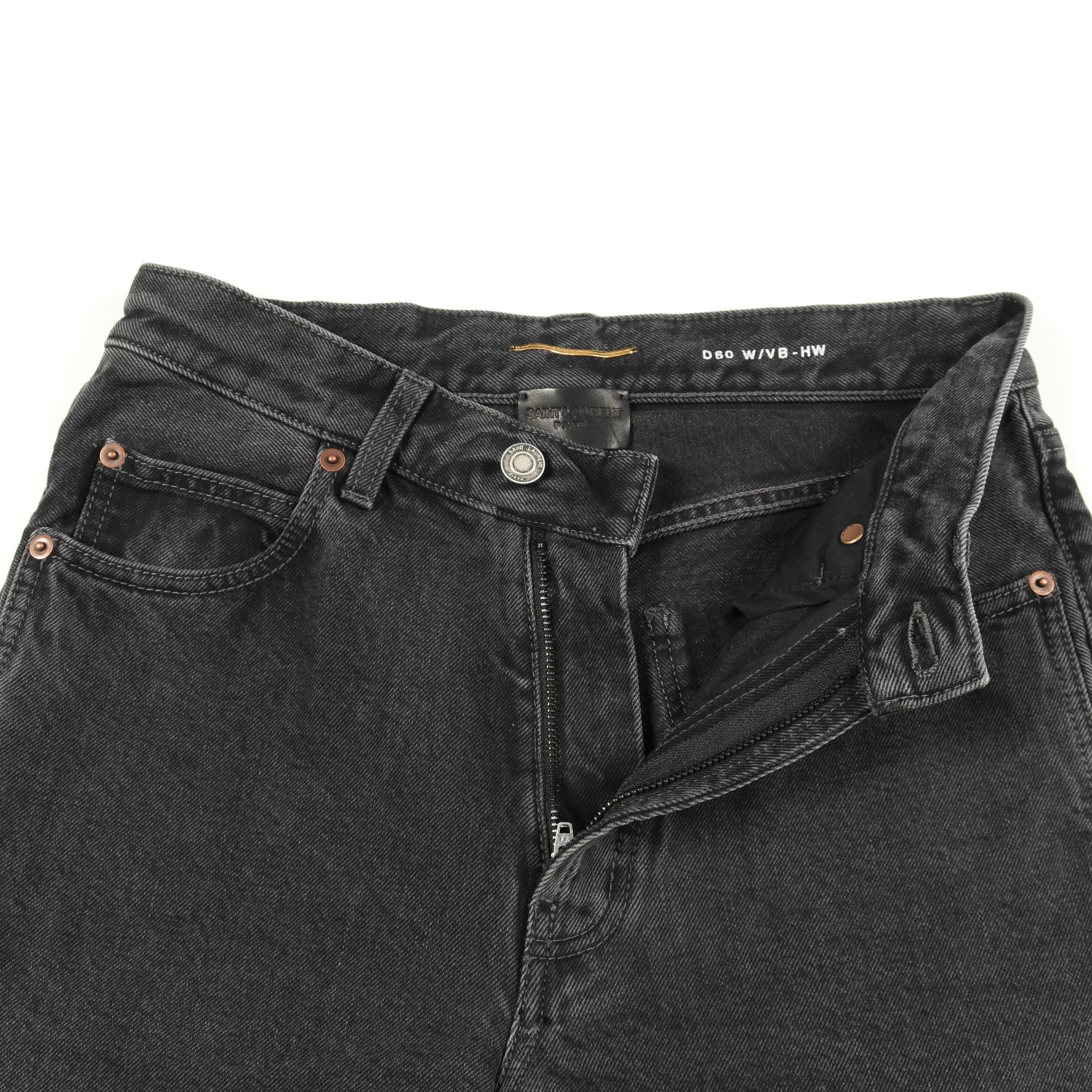デニムパンツ コットン ブラック サンローランパリ – RECLO