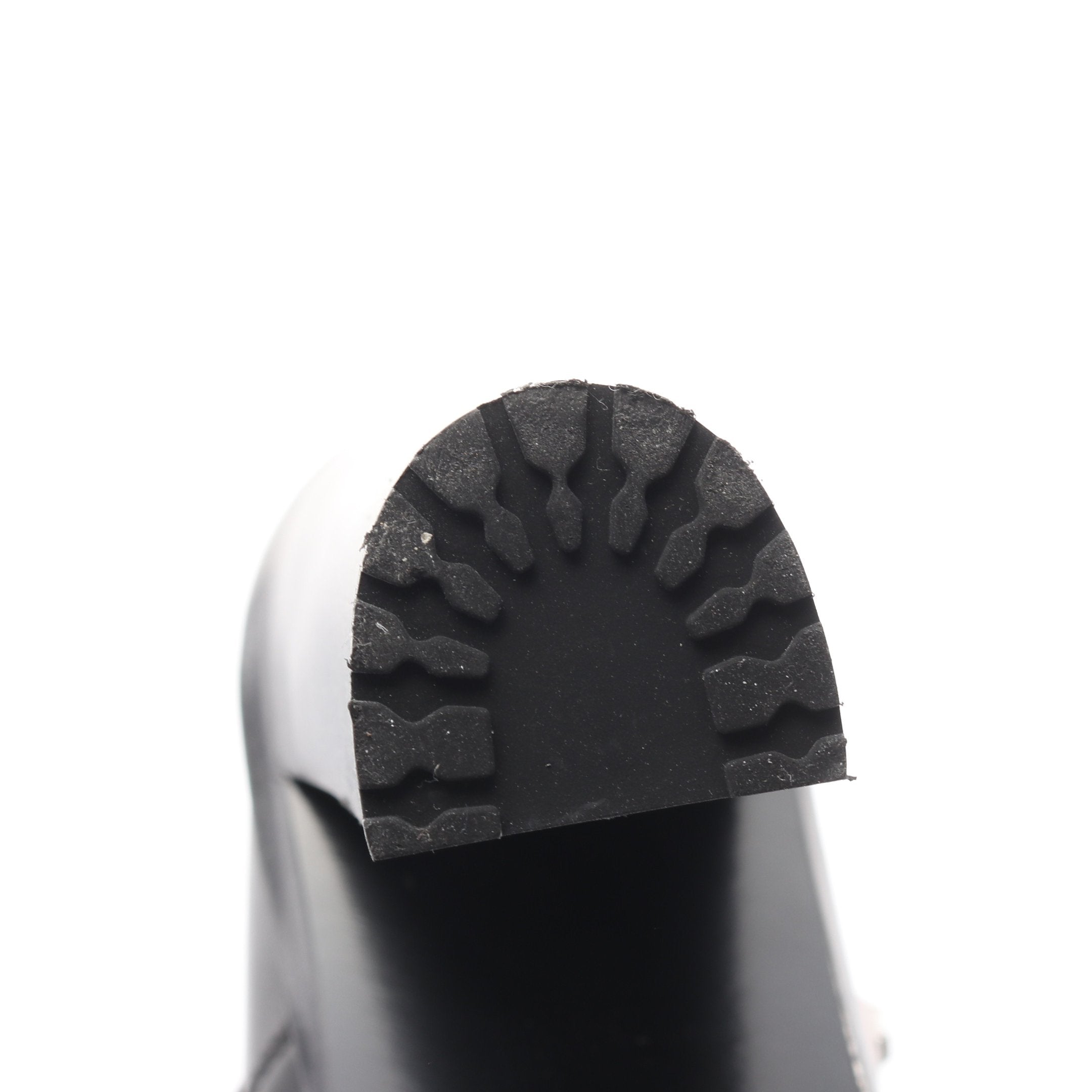 ミリタリースタッズ レースアップ ブーツ レザー ブラック シルバー