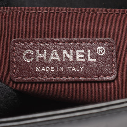 ボーイシャネル スモール チェーンショルダーバッグ レザー ブラック アンティークシルバー金具 シャネル バッグ CHANEL