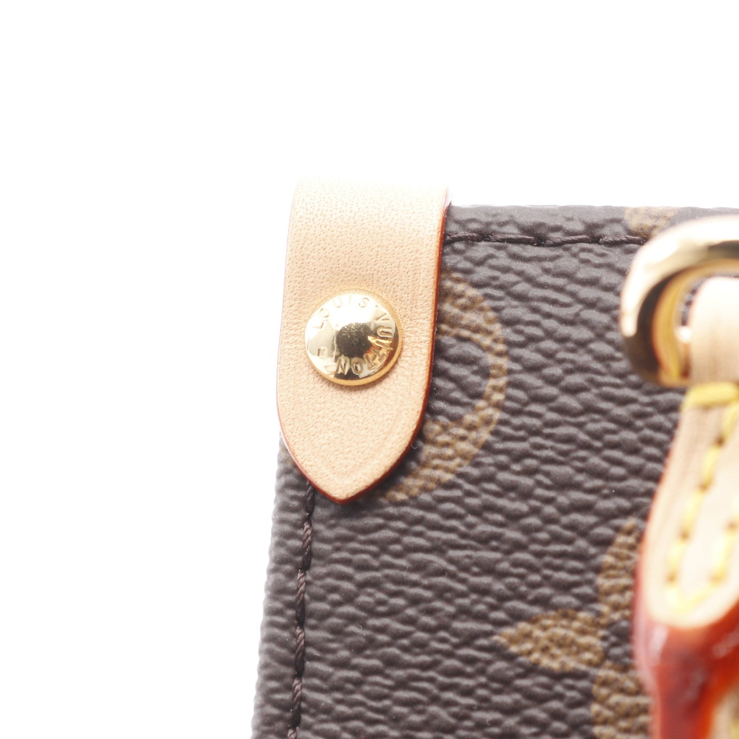 LOUIS VUITTON × 村上隆 LV × TM オンザゴー BB モノグラム ハンドバッグ PVC レザー ブラウン 2WAY ルイヴィトン バッグ LOUIS VUITTON