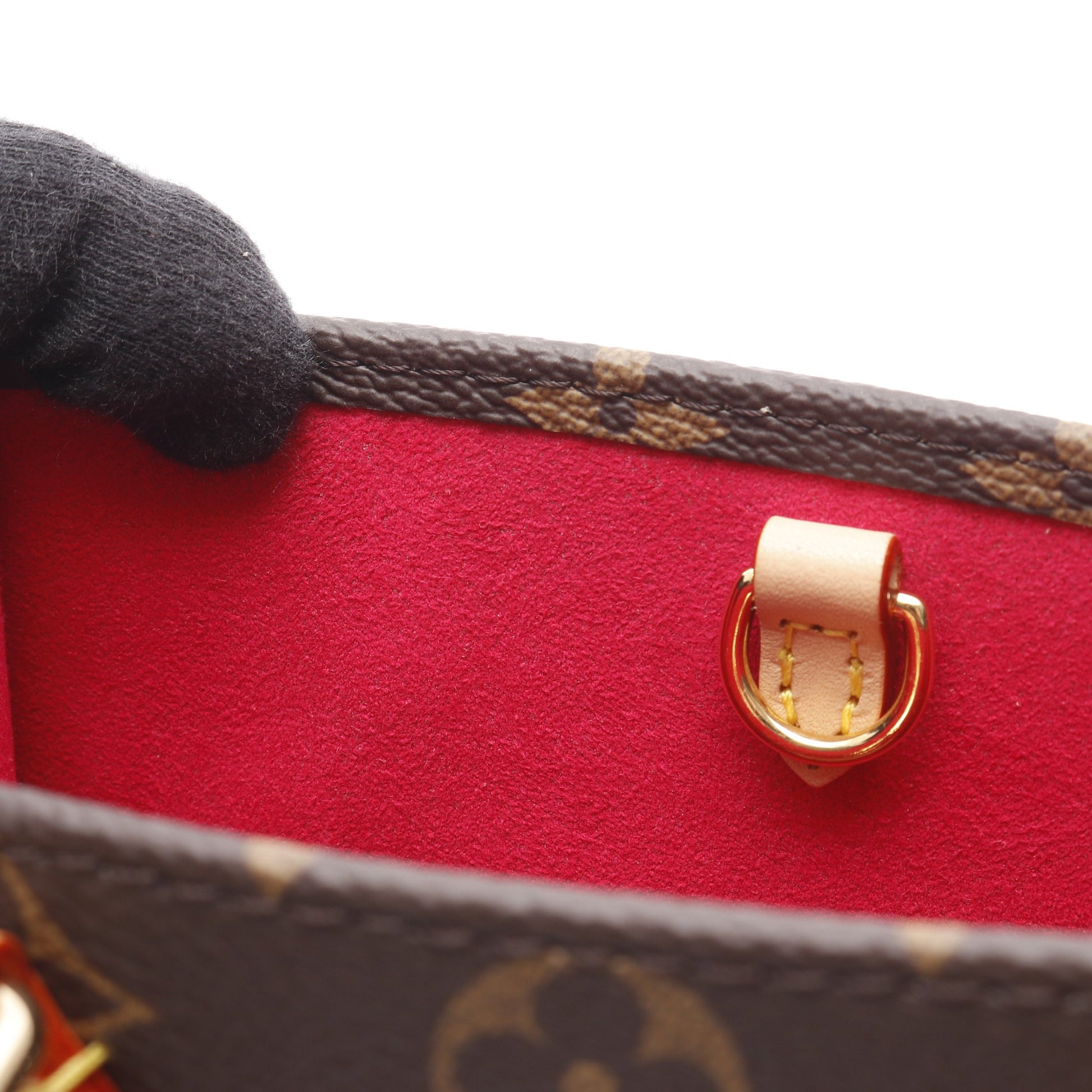 LOUIS VUITTON × 村上隆 LV × TM オンザゴー BB モノグラム ハンドバッグ PVC レザー ブラウン 2WAY ルイヴィトン バッグ LOUIS VUITTON