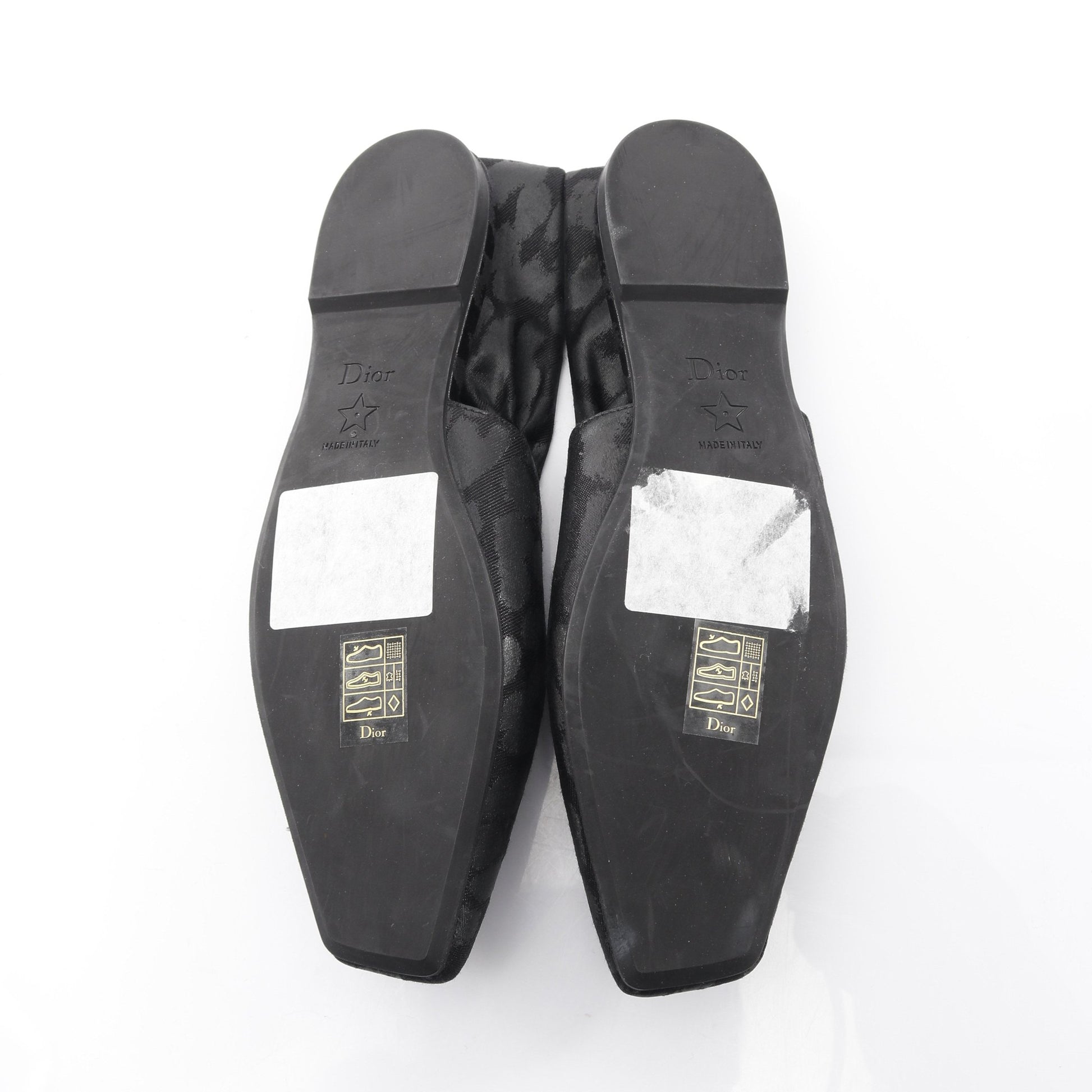 CDロゴ バックストラップ パンプス キャンバス ブラック クリスチャンディオール シューズ Christian Dior