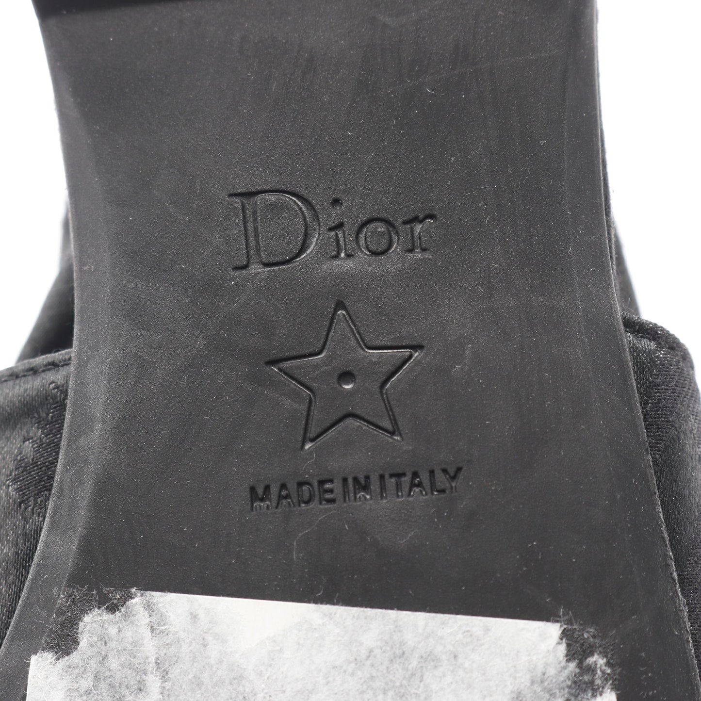 CDロゴ バックストラップ パンプス キャンバス ブラック クリスチャンディオール シューズ Christian Dior