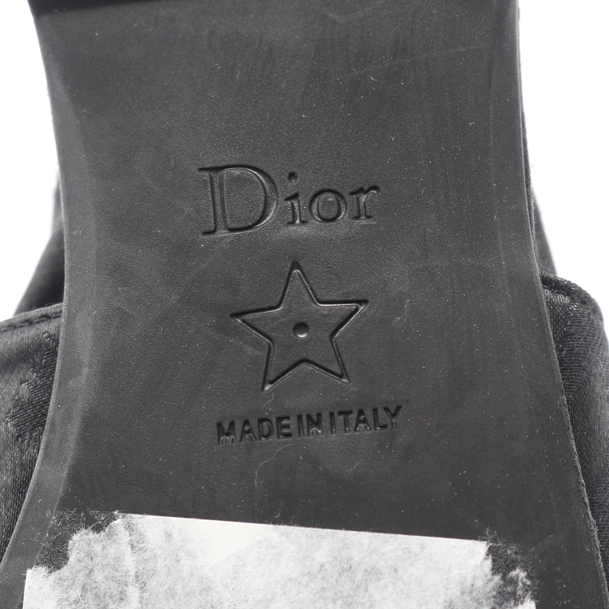 CDロゴ バックストラップ パンプス キャンバス ブラック クリスチャンディオール シューズ Christian Dior