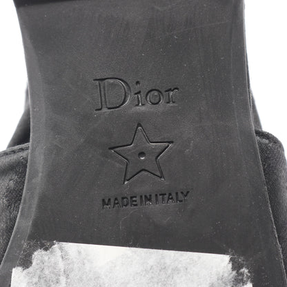 CDロゴ バックストラップ パンプス キャンバス ブラック クリスチャンディオール シューズ Christian Dior