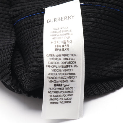 ニット ビスコース ブラック バーバリー トップス BURBERRY