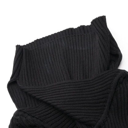 ニット ビスコース ブラック バーバリー トップス BURBERRY