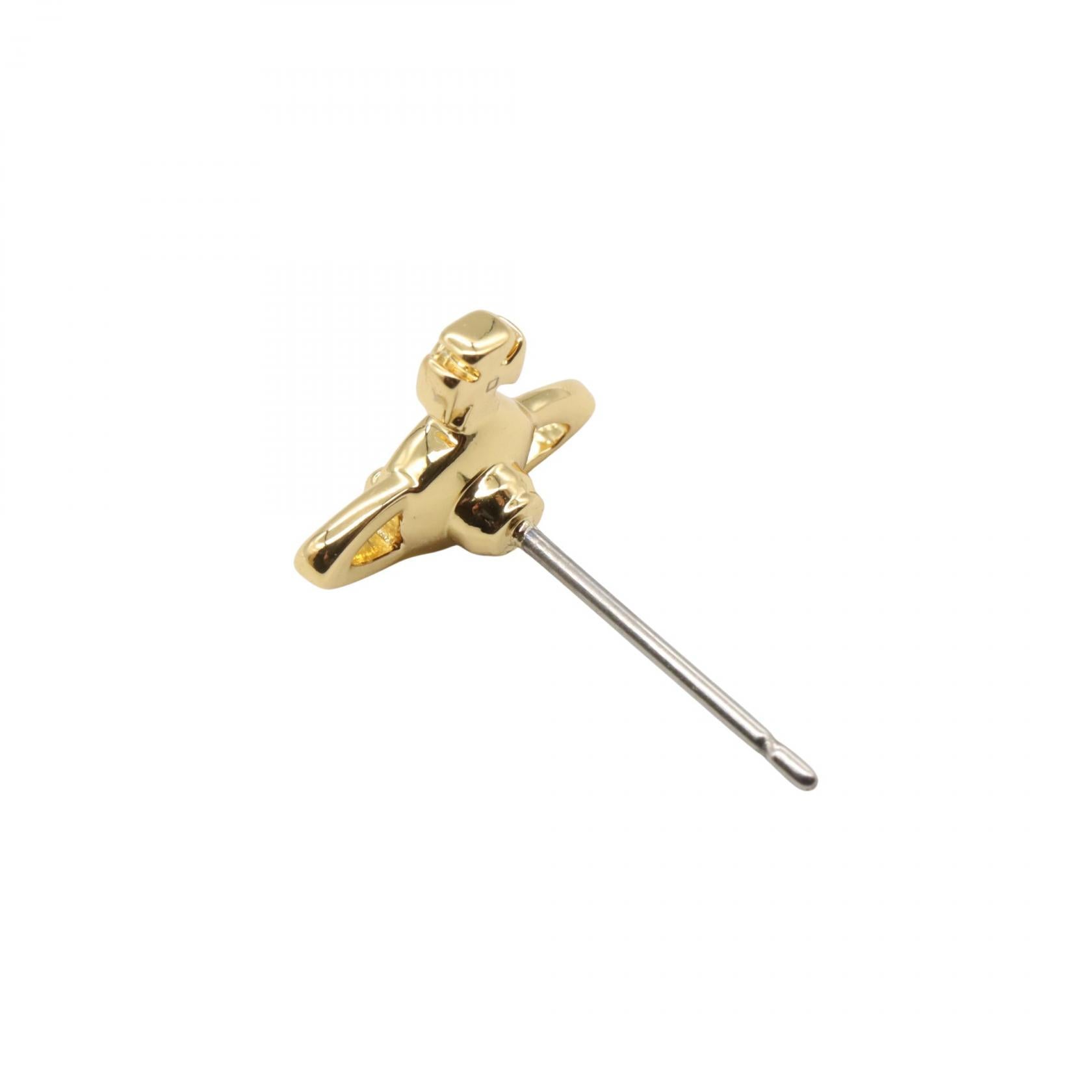シングルピアス ピアス 真鍮 ブラウン ゴールド ヴィヴィアンウエストウッド アクセサリー Vivienne Westwood