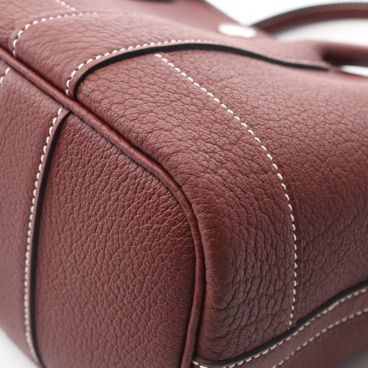 ネオガーデン23 ルージュアッシュ ハンドバッグ ネゴンダ ボルドー シルバー金具 W刻印 エルメス バッグ HERMES