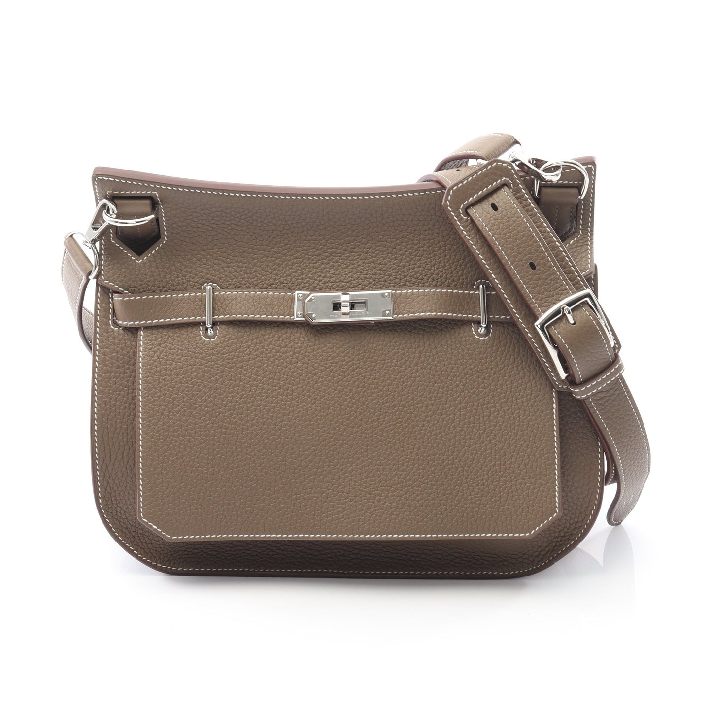 ジプシエール28 ショルダーバッグ トリヨンクレマンス グレーブラウン シルバー金具 B刻印 エルメス バッグ HERMES