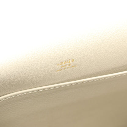 ロウリス ルリ23 ベトン ショルダーバッグ エバーカラー オフホワイト ゴールド金具 A刻印 エルメス バッグ HERMES