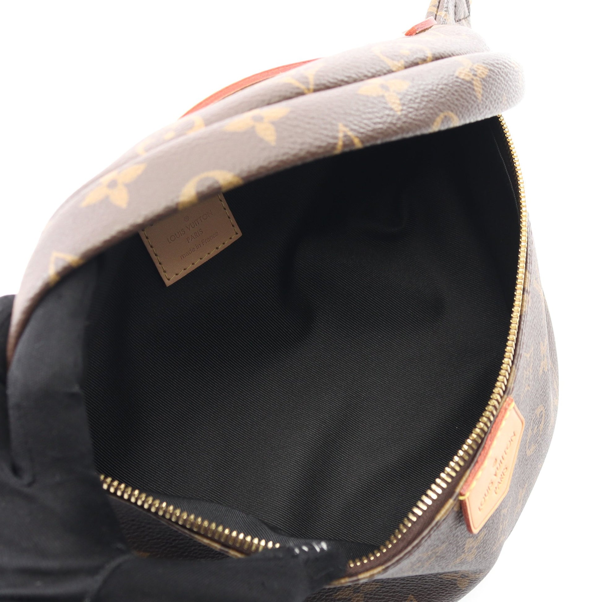 バムバッグ モノグラム ボディバッグ ウエストバッグ PVC レザー ブラウン ルイヴィトン バッグ LOUIS VUITTON