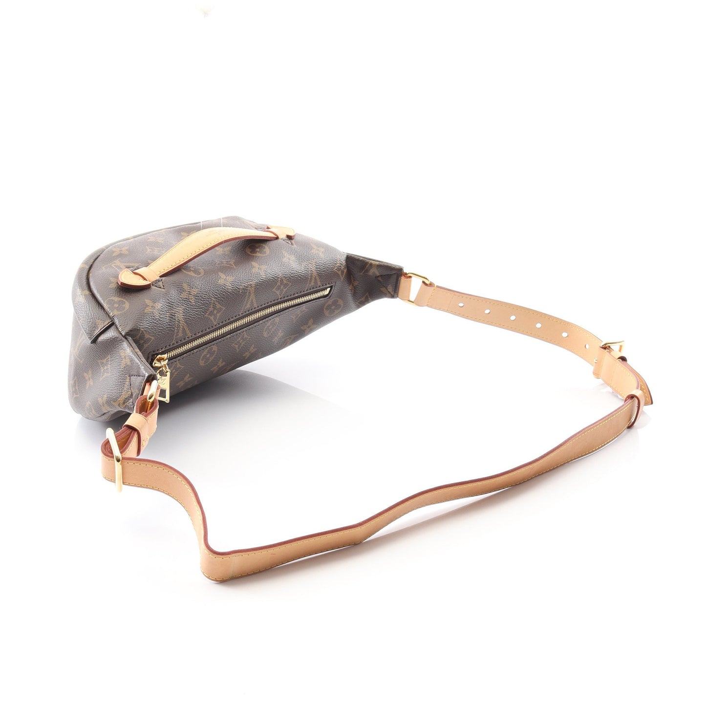 バムバッグ モノグラム ボディバッグ ウエストバッグ PVC レザー ブラウン ルイヴィトン バッグ LOUIS VUITTON