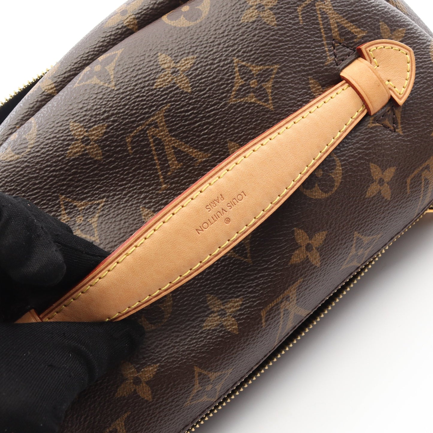 バムバッグ モノグラム ボディバッグ ウエストバッグ PVC レザー ブラウン ルイヴィトン バッグ LOUIS VUITTON