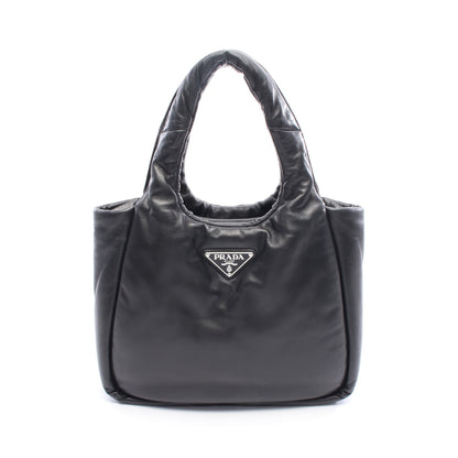 トライアングルロゴ ハンドバッグ レザー ブラック プラダ バッグ PRADA
