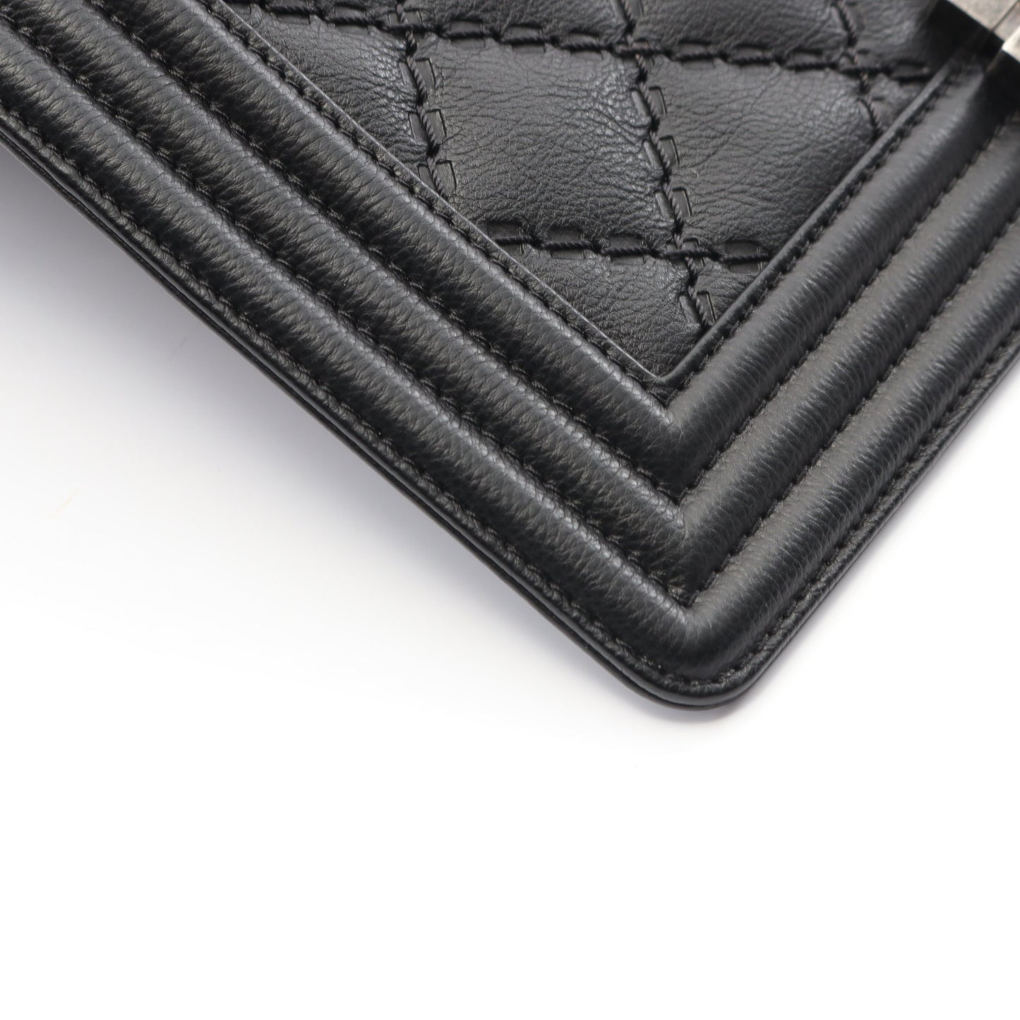 ボーイシャネル チェーンショルダーバッグ キャビアスキン ブラック アンティークシルバー金具 シャネル バッグ CHANEL
