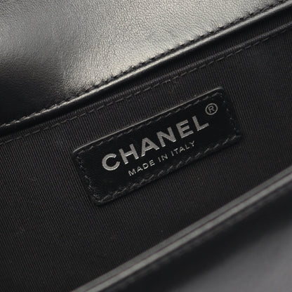 ボーイシャネル チェーンショルダーバッグ ラムスキン ブラック アンティークシルバー金具 シャネル バッグ CHANEL
