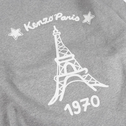 トレーナー スウェットシャツ ロゴ刺繍 コットン グレー ケンゾー トップス KENZO