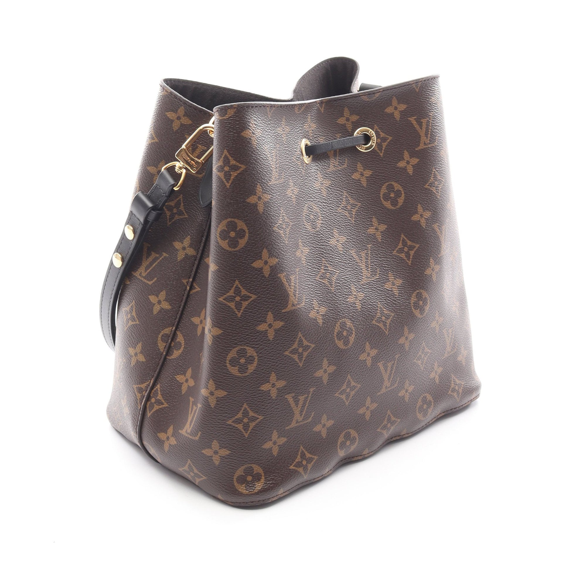 ネオノエ モノグラム ノワール ショルダーバッグ PVC レザー ブラウン ブラック ルイヴィトン バッグ LOUIS VUITTON