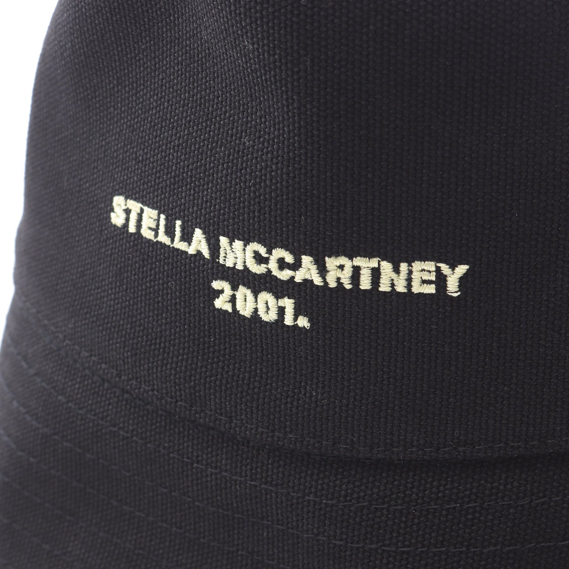 バケット ハット ロゴ刺繍 コットン ブラック ライトイエロー ステラマッカートニー 財布・小物 Stella McCartney