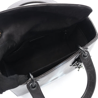 LADY DIOR レディディオール ハンドバッグ レザー ブラック 2WAY クリスチャンディオール バッグ Christian Dior