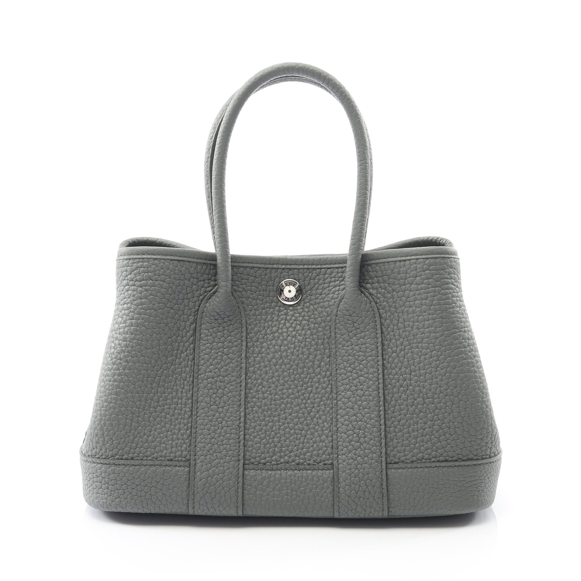ネオガーデン23 ヴェールアマンド ハンドバッグ ネゴンダ グレーグリーン シルバー金具 W刻印 エルメス バッグ HERMES