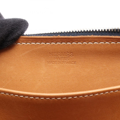 パリボンベイ27 ブルーインディゴ ハンドバッグ ヴァッシュリエジェ ネイビー シルバー金具 □J刻印 エルメス バッグ HERMES