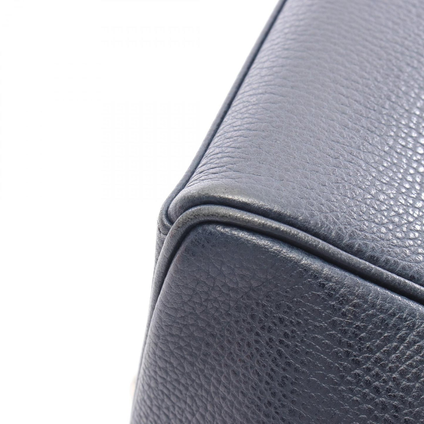 パリボンベイ27 ブルーインディゴ ハンドバッグ ヴァッシュリエジェ ネイビー シルバー金具 □J刻印 エルメス バッグ HERMES