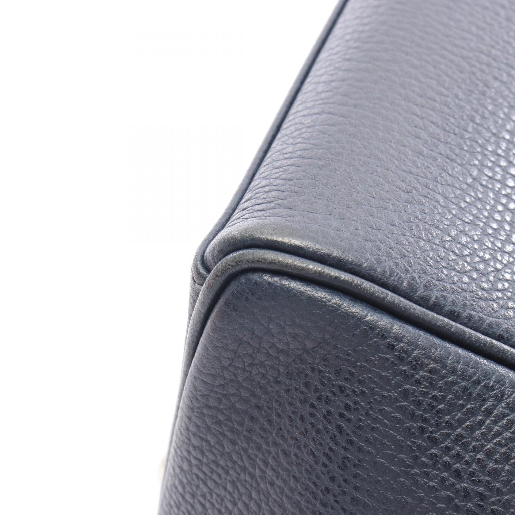 パリボンベイ27 ブルーインディゴ ハンドバッグ ヴァッシュリエジェ ネイビー シルバー金具 □J刻印 エルメス バッグ HERMES