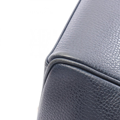パリボンベイ27 ブルーインディゴ ハンドバッグ ヴァッシュリエジェ ネイビー シルバー金具 □J刻印 エルメス バッグ HERMES