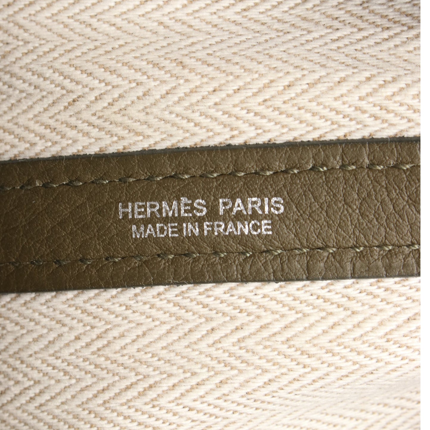 ガーデンパーティPM カノピ ハンドバッグ トートバッグ ネゴンダ カーキグリーン シルバー金具 Y刻印 エルメス バッグ HERMES