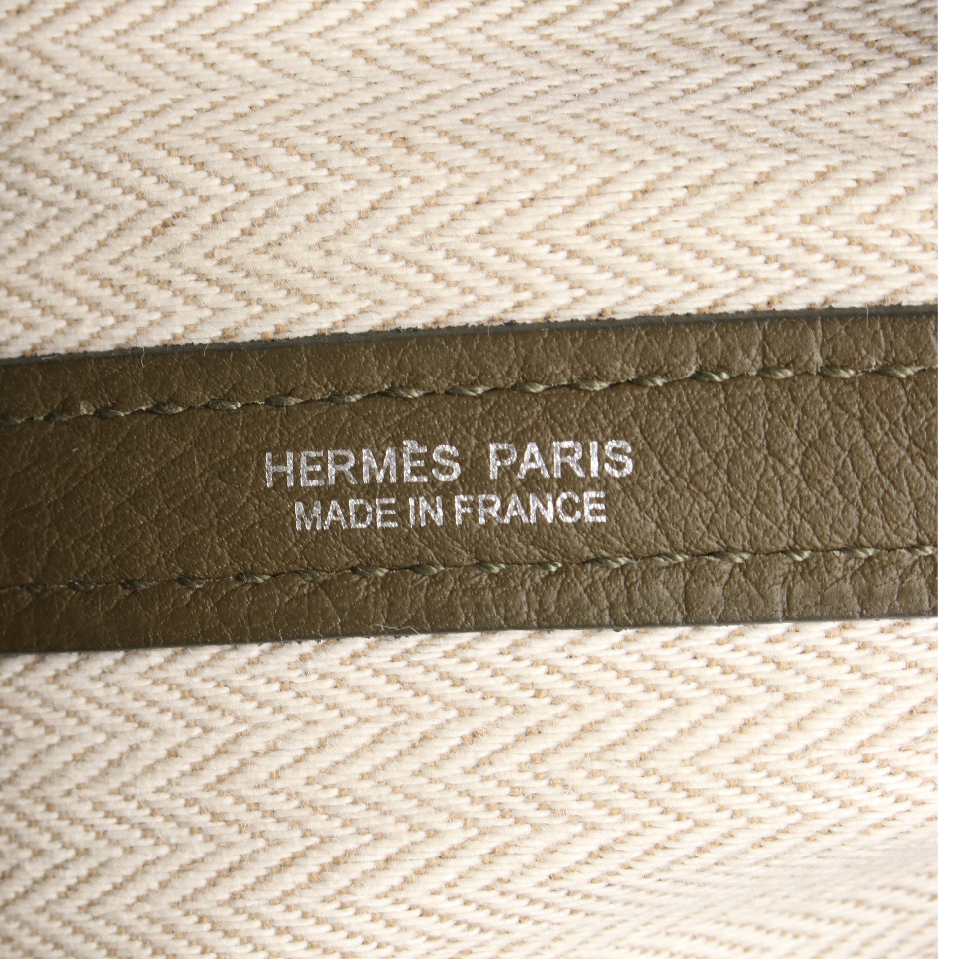 ガーデンパーティPM カノピ ハンドバッグ トートバッグ ネゴンダ カーキグリーン シルバー金具 Y刻印 エルメス バッグ HERMES