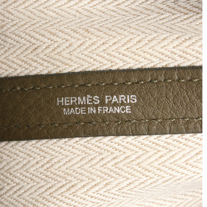 ガーデンパーティPM カノピ ハンドバッグ トートバッグ ネゴンダ カーキグリーン シルバー金具 Y刻印 エルメス バッグ HERMES