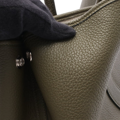 ガーデンパーティPM カノピ ハンドバッグ トートバッグ ネゴンダ カーキグリーン シルバー金具 Y刻印 エルメス バッグ HERMES
