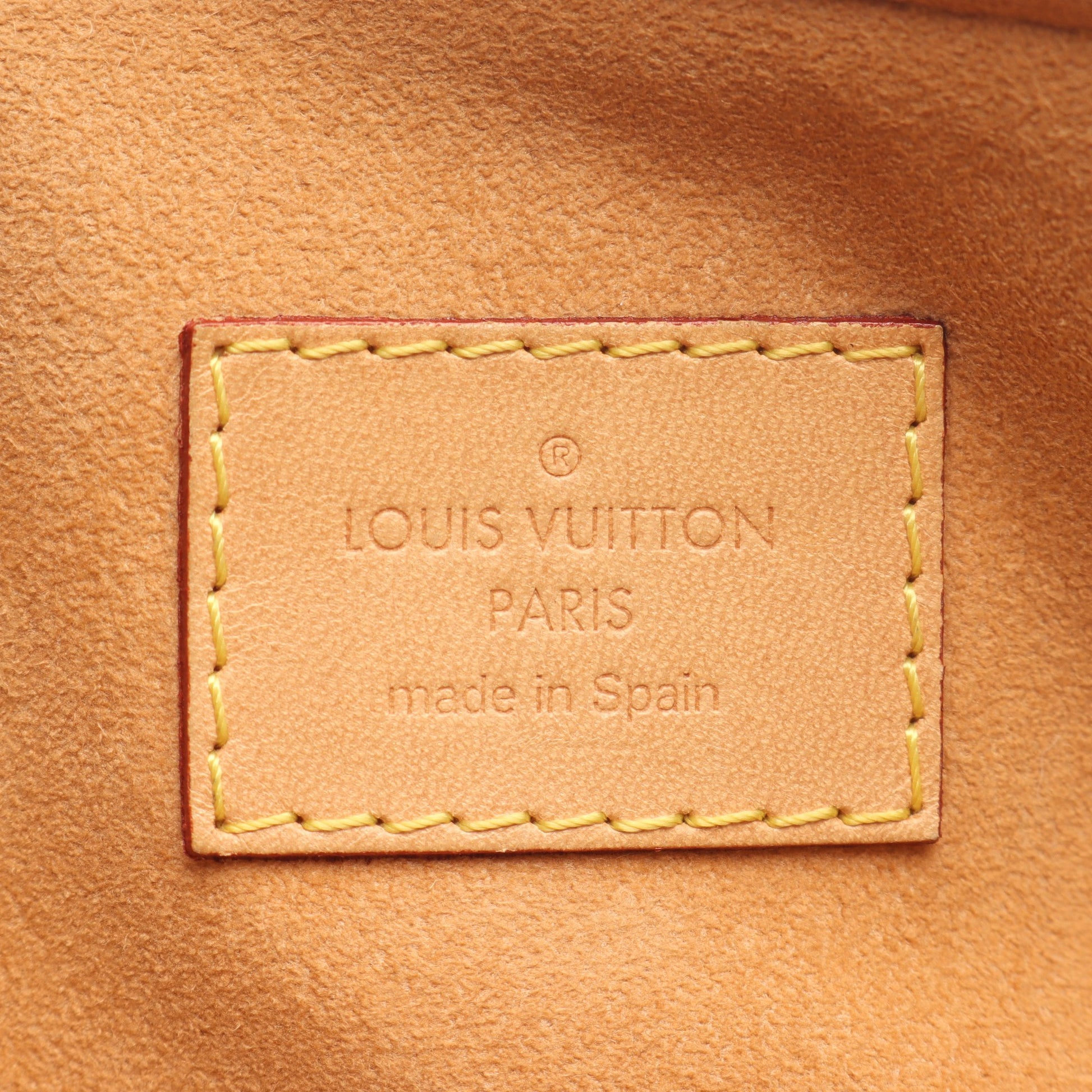 パラス モノグラム ハンドバッグ PVC レザー ブラウン ルイヴィトン バッグ LOUIS VUITTON