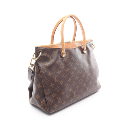 パラス モノグラム ハンドバッグ PVC レザー ブラウン ルイヴィトン バッグ LOUIS VUITTON
