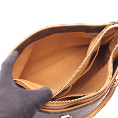 パラス モノグラム ハンドバッグ PVC レザー ブラウン ルイヴィトン バッグ LOUIS VUITTON