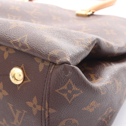 パラス モノグラム ハンドバッグ PVC レザー ブラウン ルイヴィトン バッグ LOUIS VUITTON