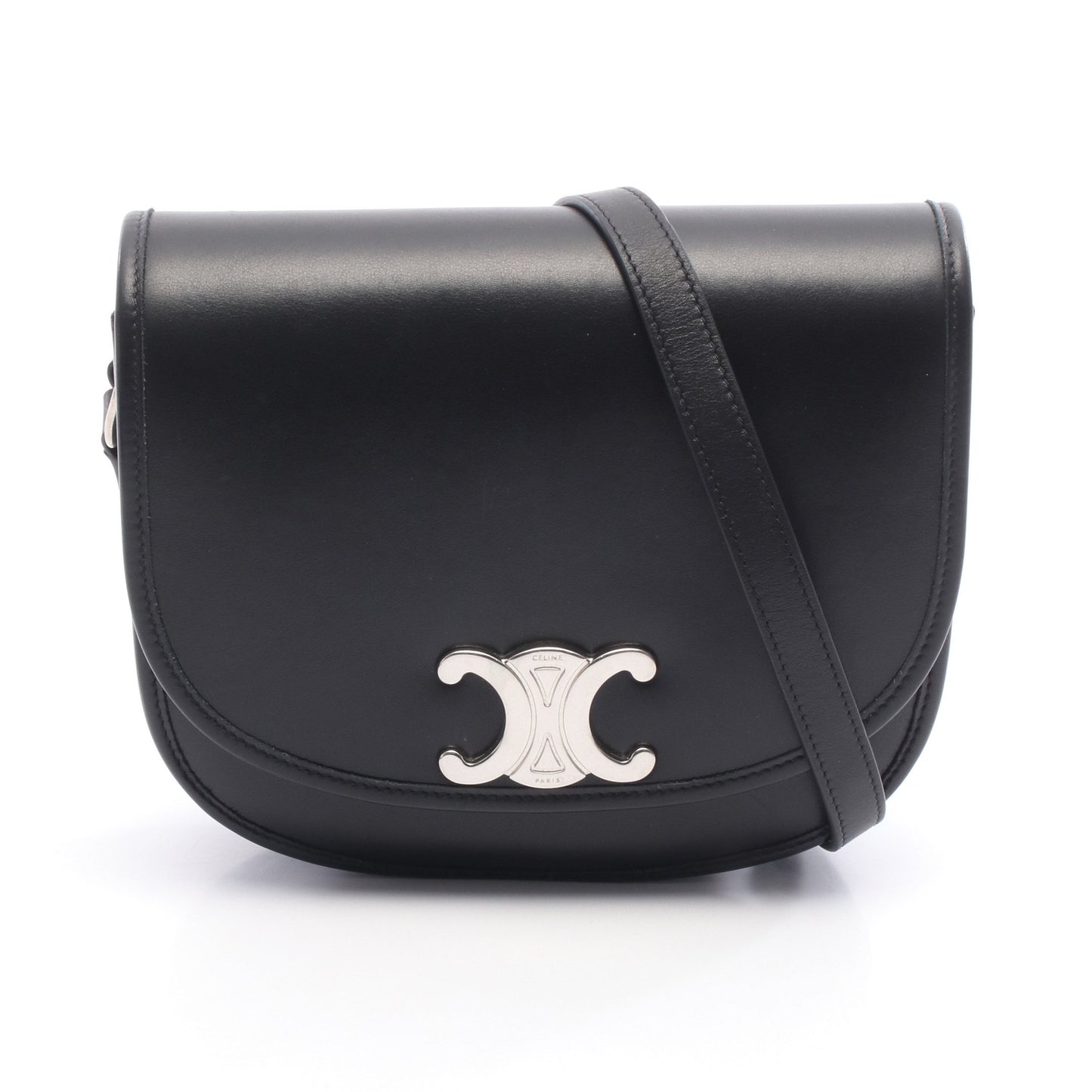 トリオンフ ショルダーバッグ レザー ブラック セリーヌ バッグ CELINE