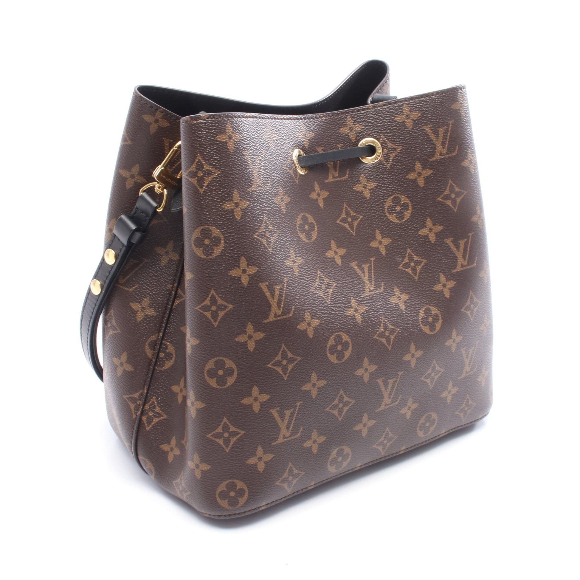ネオノエ モノグラム ノワール ショルダーバッグ PVC レザー ブラウン ブラック ルイヴィトン バッグ LOUIS VUITTON