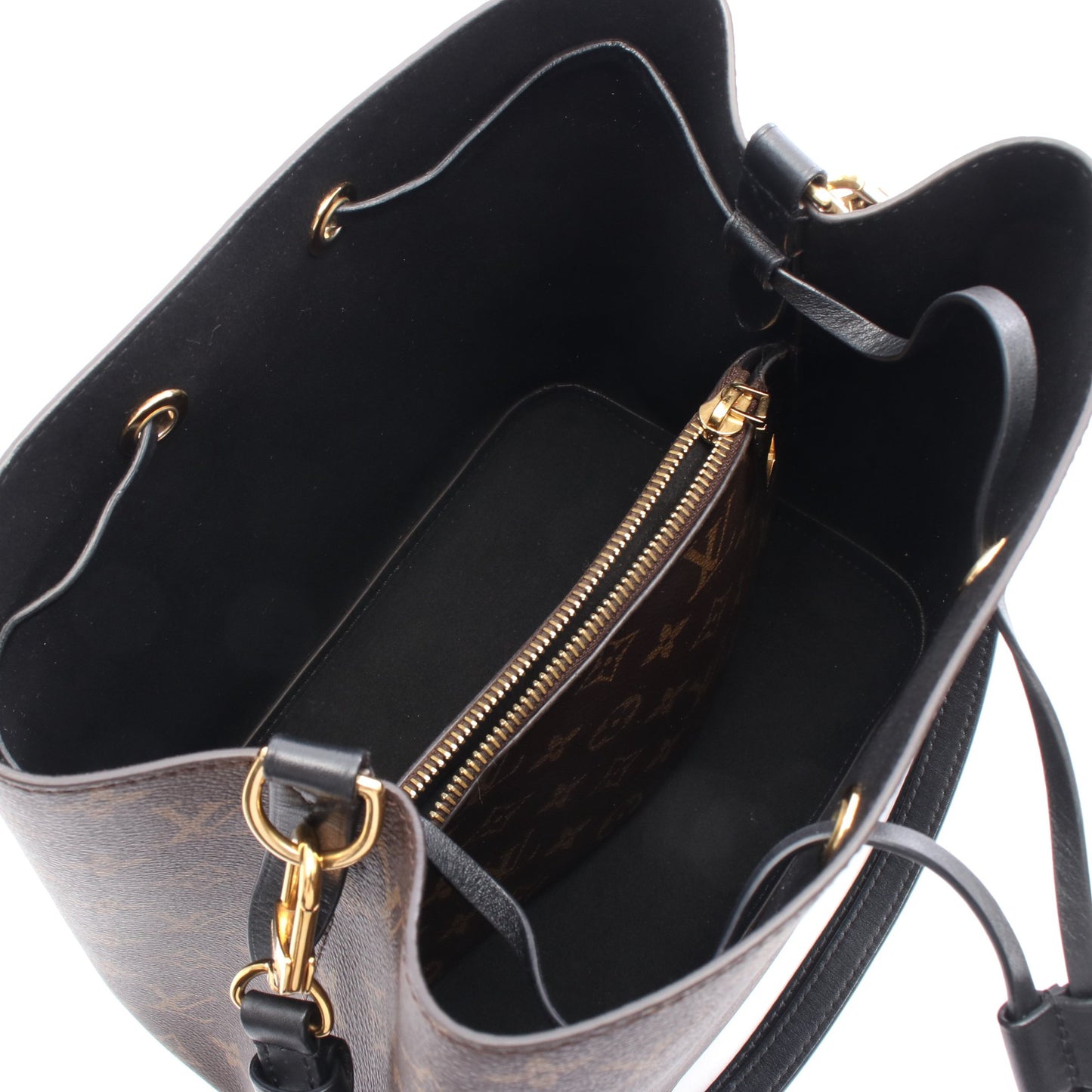 ネオノエ モノグラム ノワール ショルダーバッグ PVC レザー ブラウン ブラック ルイヴィトン バッグ LOUIS VUITTON