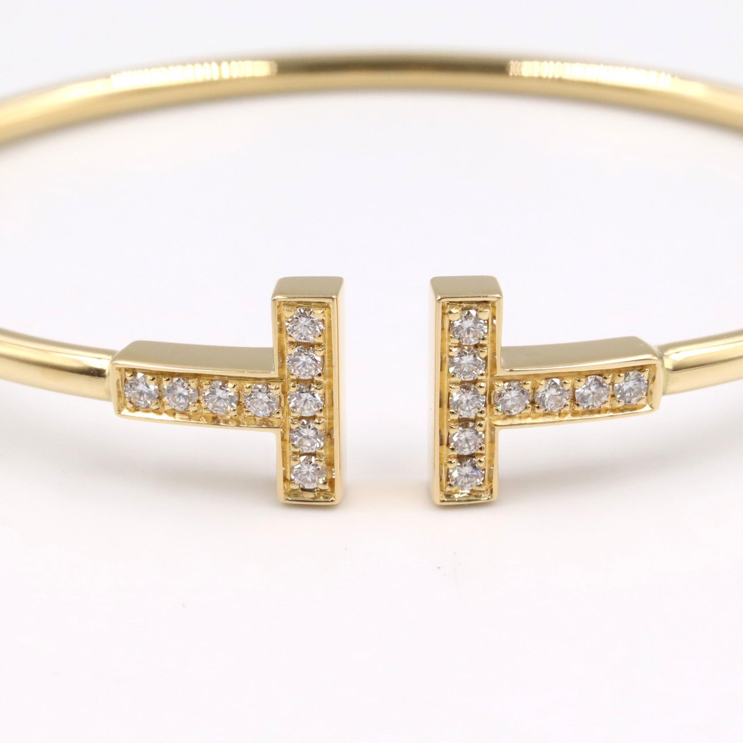 Tワイヤー ブレスレット ダイヤ ブレスレット K18YG ダイヤモンド イエローゴールド クリア ティファニー アクセサリー TIFFANY & Co.