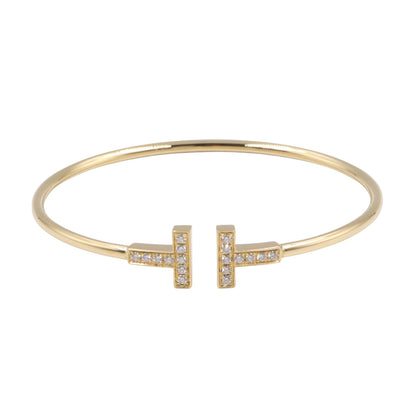 Tワイヤー ブレスレット ダイヤ ブレスレット K18YG ダイヤモンド イエローゴールド クリア ティファニー アクセサリー TIFFANY & Co.