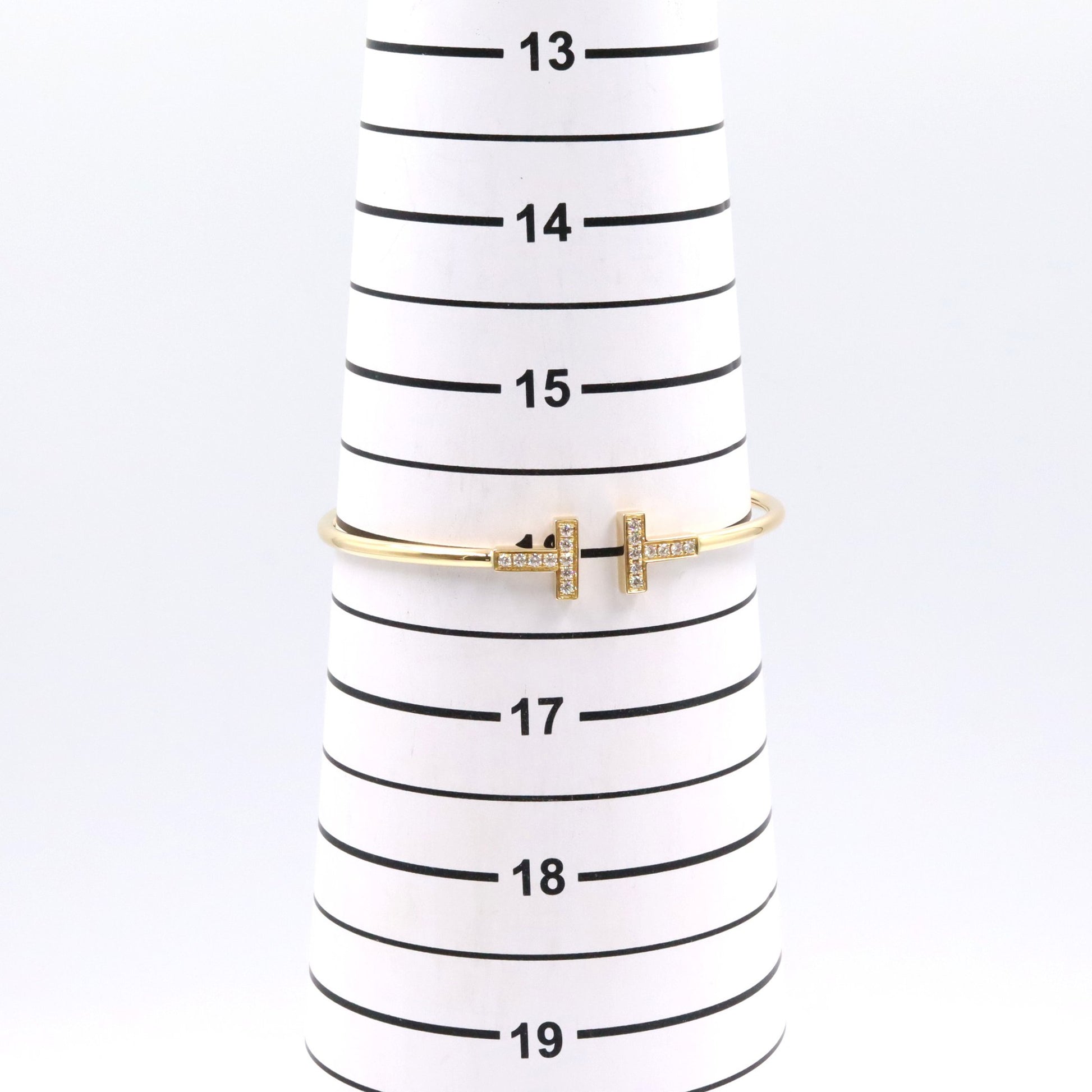 Tワイヤー ブレスレット ダイヤ ブレスレット K18YG ダイヤモンド イエローゴールド クリア ティファニー アクセサリー TIFFANY & Co.