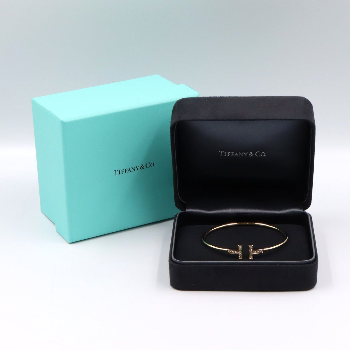 Tワイヤー ブレスレット ダイヤ ブレスレット K18YG ダイヤモンド イエローゴールド クリア ティファニー アクセサリー TIFFANY & Co.