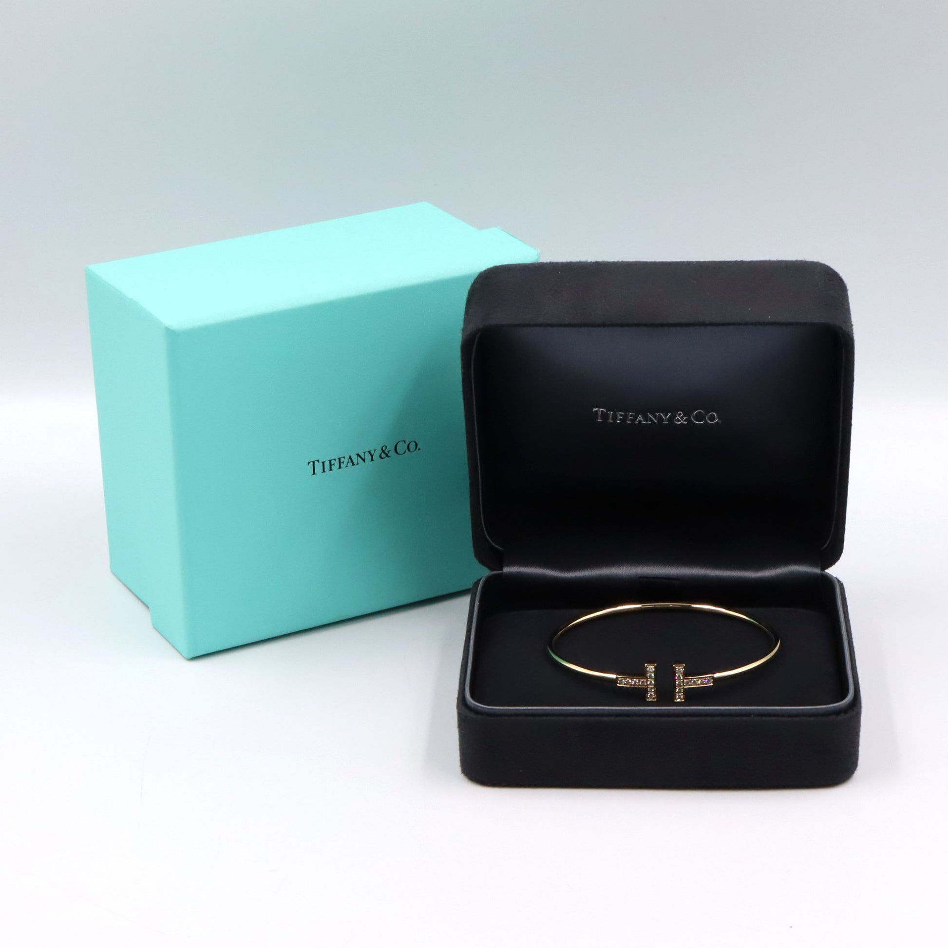 Tワイヤー ブレスレット ダイヤ ブレスレット K18YG ダイヤモンド イエローゴールド クリア ティファニー アクセサリー TIFFANY & Co.