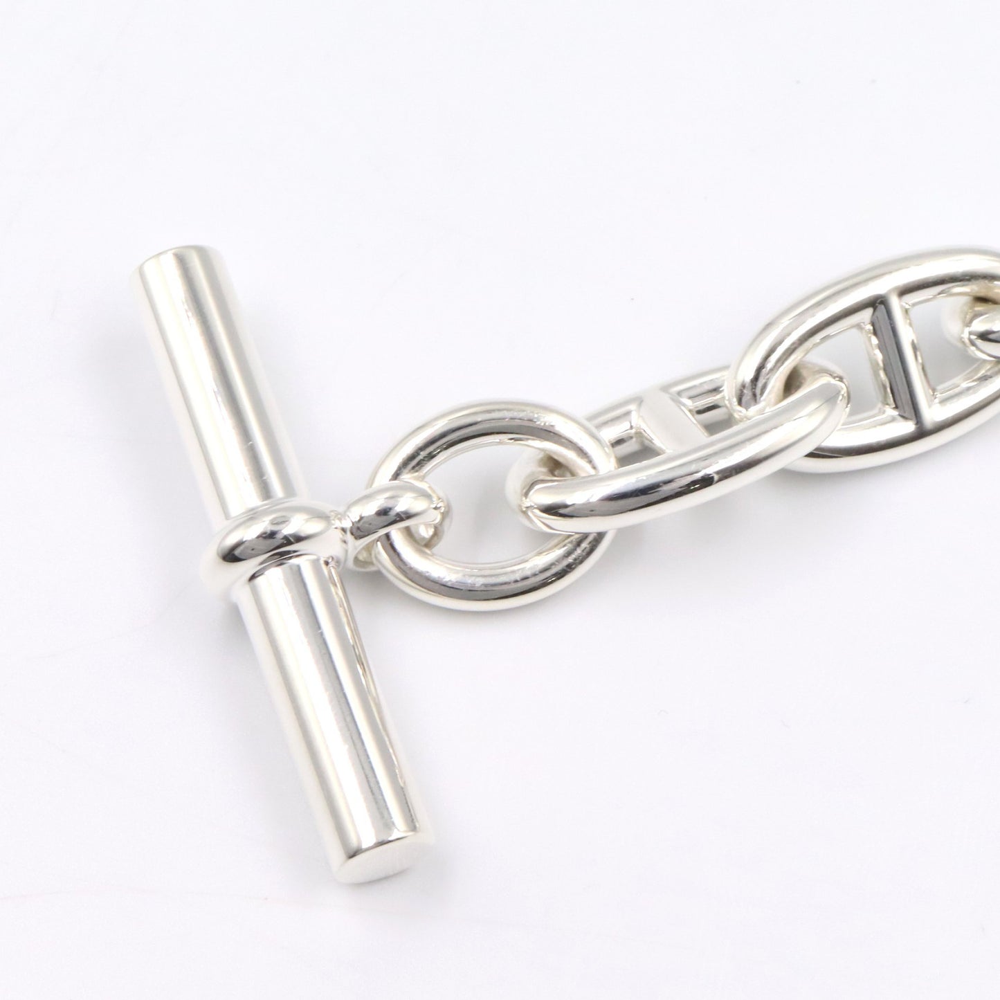 シェーヌダンクル GM 15コマ ブレスレット ブレスレット SV925 シルバー エルメス アクセサリー HERMES